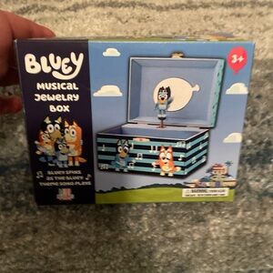 Bluey Jewelry Box for Girls - Musical Jewelry Box with Spinning Figurine, Blu...